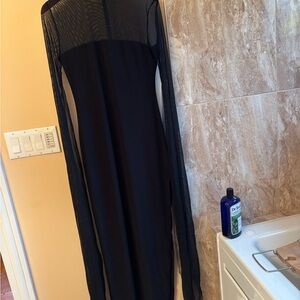 Norma Kamali Black Long Sleeve Dress